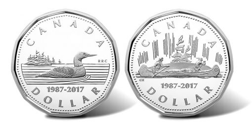 Canadian 1987-2017 Loonie Silver $1 Coins