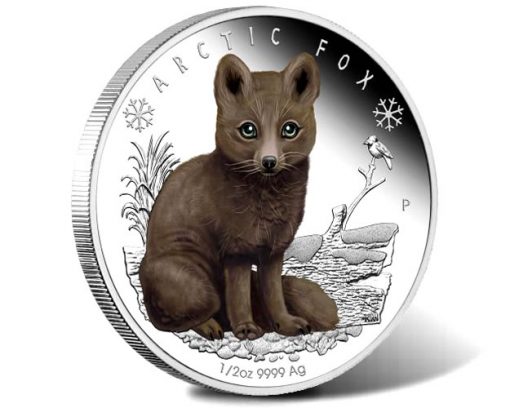 Polar Babies - Arctic Fox 2017 1-2oz Silver Proof Coin