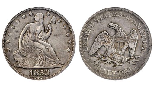 1853-O Liberty Seated Half Dollar