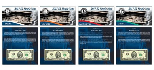 2017 $2 Single Note Collection