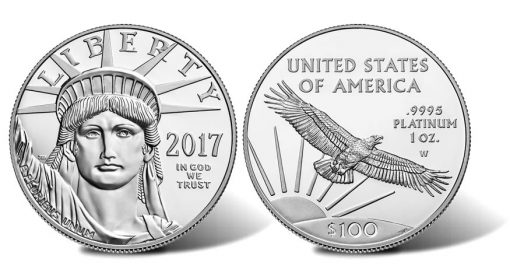 2017-W Proof 20th Anniversary American Platinum Eagle - obverse and reverse