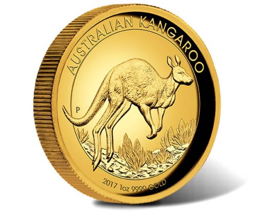 Australian Kangaroo 2017 1oz Gold Proof High Relief Coin