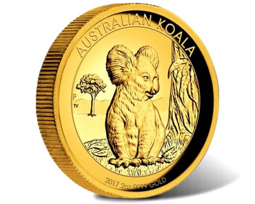 Australian Koala 2017 High Relief 2oz Gold Coin