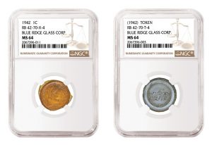 NGC Certifies Experimental Glass Cents in Heritage Aug. 4 ANA Sale
