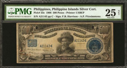 Philippine Islands. 500 Pesos, 1906