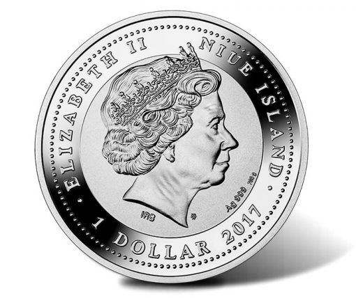 2017 $1 Tree of Luck 1 oz. Pure Silver Coin - Obverse