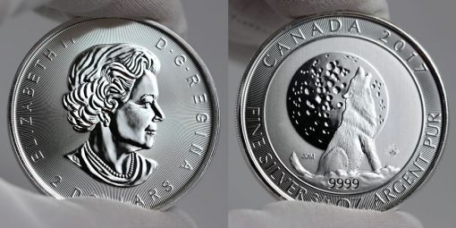 2017 $2 Canadian Silver Wolf Moon Bullion Coin
