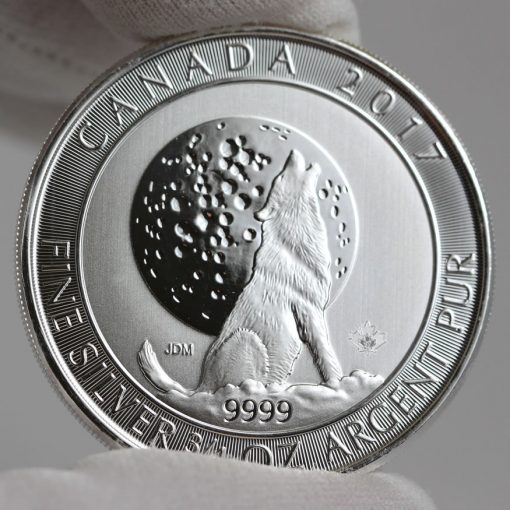 2017 $2 Canadian Silver Wolf Moon Bullion Coin - Reverse