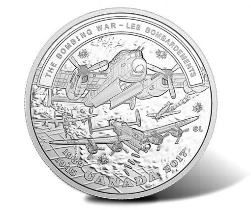 2017 $20 The Bombing War 1 oz. Pure Silver Coin - Reverse