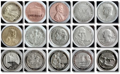 225th Anniversary 2017-S Enhanced Uncirculated Coin Set