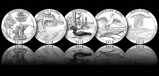 Designs for 2018 America the Beautiful Quarters and 5 oz Silver Coins