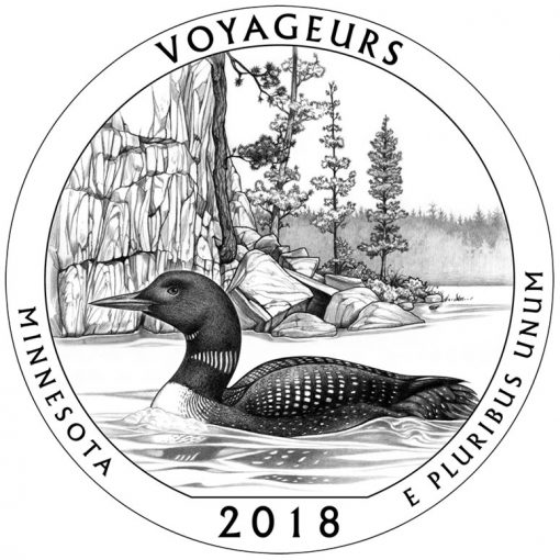 Minnesota's Voyageurs National Park Quarter and Coin Design