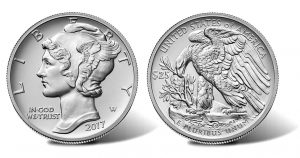 2017 $25 American Eagle Palladium Bullion Coin (Obverse and Reverse)