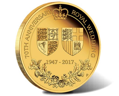 70th Anniversary of the Royal Wedding 2017 2oz Gold Proof Coin