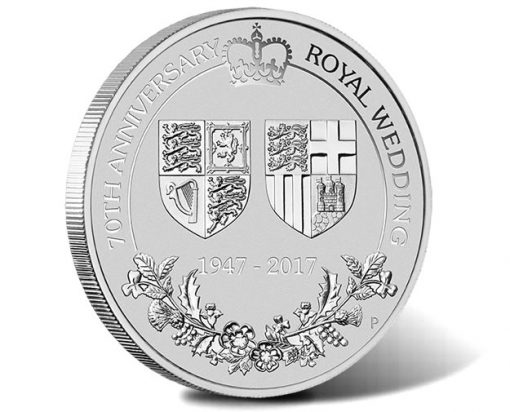 70th Anniversary of the Royal Wedding 2017 2oz Platinum Coin