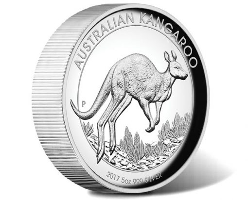 Australian Kangaroo 2017 5oz Silver Proof High Relief Coin