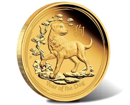 Australian Lunar Gold Coin Series 2018 Year of the Dog 1oz Gold Proof Coin