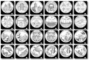 2019 Quarter and 5 Oz Coin Design Candidates