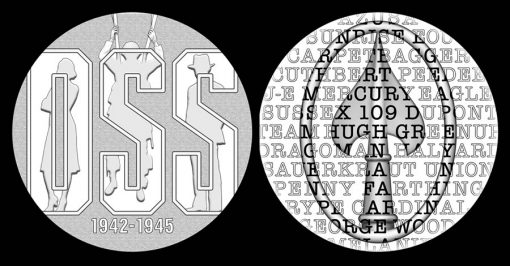 Recommended OSS Medal Designs (obverse and reverse)