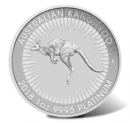 2018 $100 Australian Kangaroo 1oz Platinum Bullion Coin - Reverse