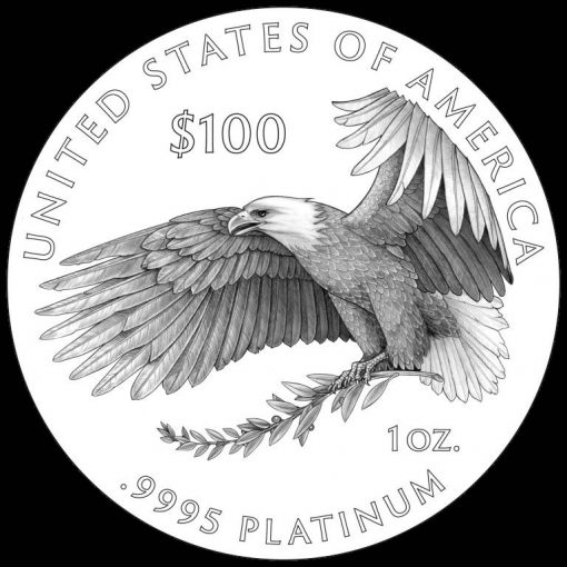 2018-2020 Proof American Platinum Eagle Reverse Design