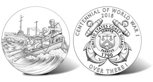 2018 World War I Centennial Coast Guard Silver Medal Designs