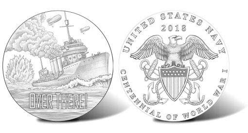 2018 World War I Centennial Navy Silver Medal Designs