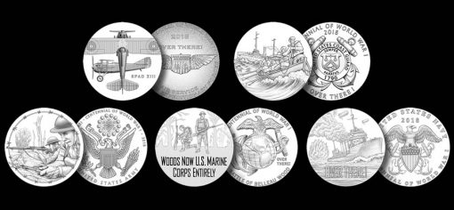 2018 World War I Centennial Silver Medal Designs