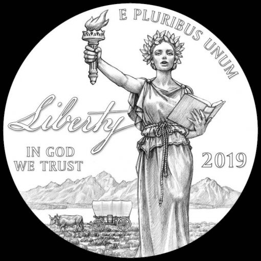 2019-W Proof American Platinum Eagle - Obverse Liberty Design