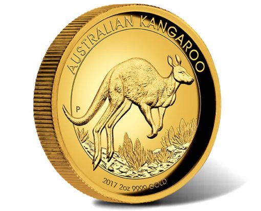 Australian Kangaroo 2017 2oz Gold Proof High Relief Coin