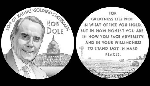 Bob Dole Congressional Gold Medal Design - Obverse and Reverse
