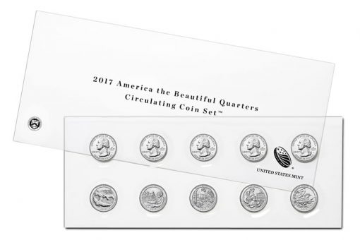 2017 America the Beautiful Quarters Circulating Coin Set