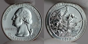 2017-P Uncirculated George Rogers Clark Quarter - Obverse and Reverse