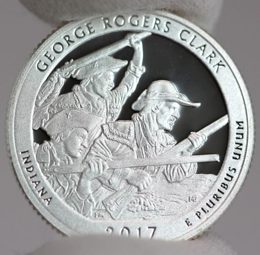 2017-S Silver Proof George Rogers Clark Quarter - Reverse