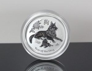 Australian 2018 Year of the Dog 1oz Silver Bullion Coin - Reverse