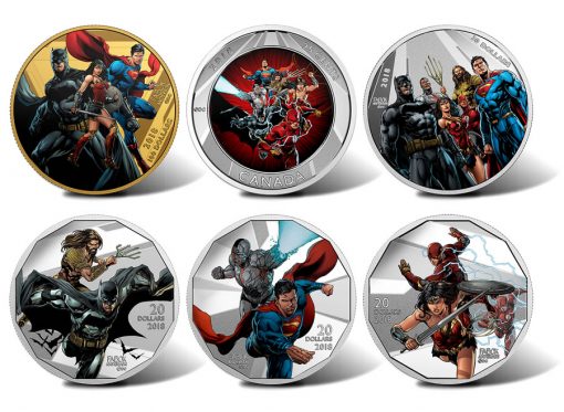 Canadian 2018 Justice League Collector Coins
