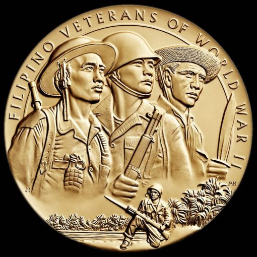 Filipino Veterans of World War II Bronze Medal - Obverse