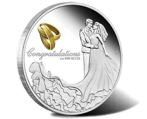 Wedding 2018 1oz Silver Proof Coin