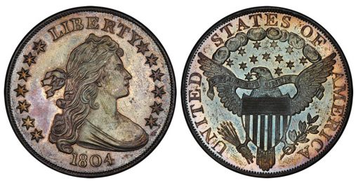 1804 Draped Bust silver dollar