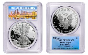 PCGS Reveals FUN Show Label for 2018-W Proof Silver Eagle