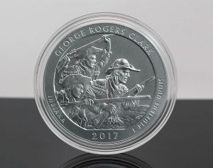 US Mint Sales: George Rogers Clark 5 Oz Coin Debuts