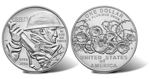 2018-P Uncirculated World War I Centennial Silver Dollar
