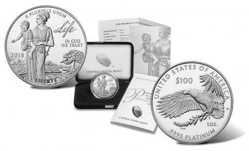 2018-W Proof American Platinum Eagle, Coin, Case and Certificate