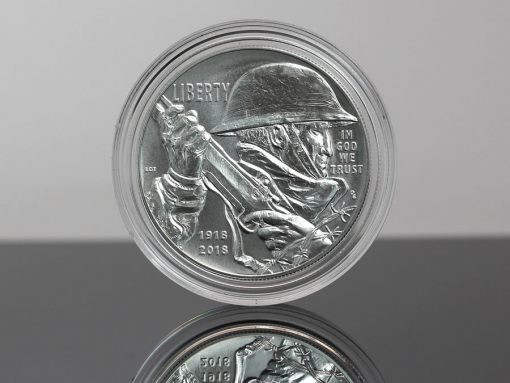 Photo of 2018-P Uncirculated World War I Centennial Silver Dollar - Obverse