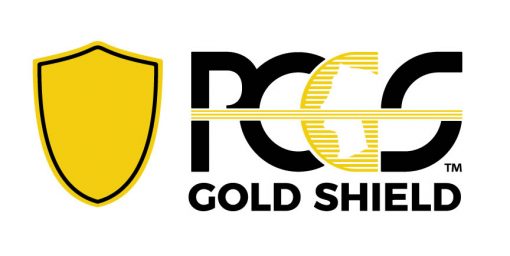 The PCGS Gold Shield logo