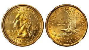 Stacks Bowers to Auction Sacagawea Dollar / Washington Quarter Mule Error