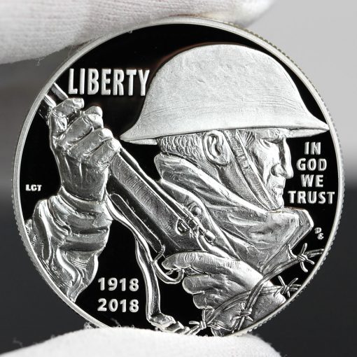 Photo of 2018-P Proof World War I Centennial Silver Dollar - Obverse