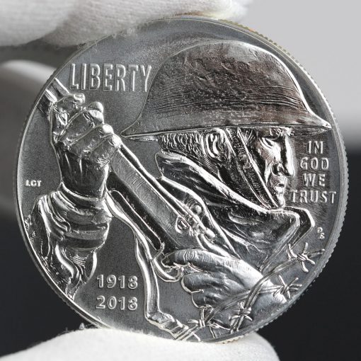 Photo of 2018-P Uncirculated World War I Centennial Silver Dollar - Obverse-a