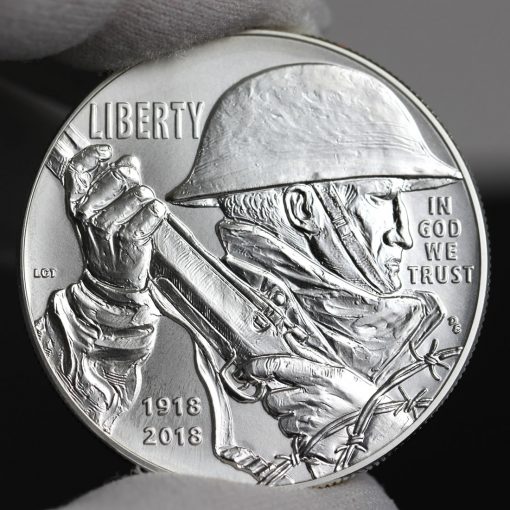 Photo of 2018-P Uncirculated World War I Centennial Silver Dollar - Obverse-b