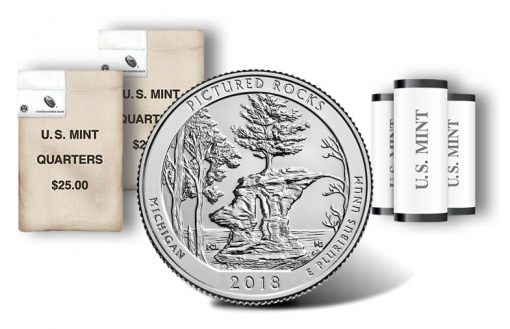 Pictured Rocks National Lakeshore quarter, rolls and bags